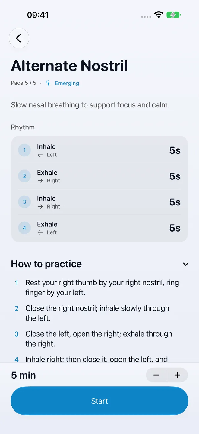 The Alternate Nostril pattern detail with rhythm, benefits, and how to practice